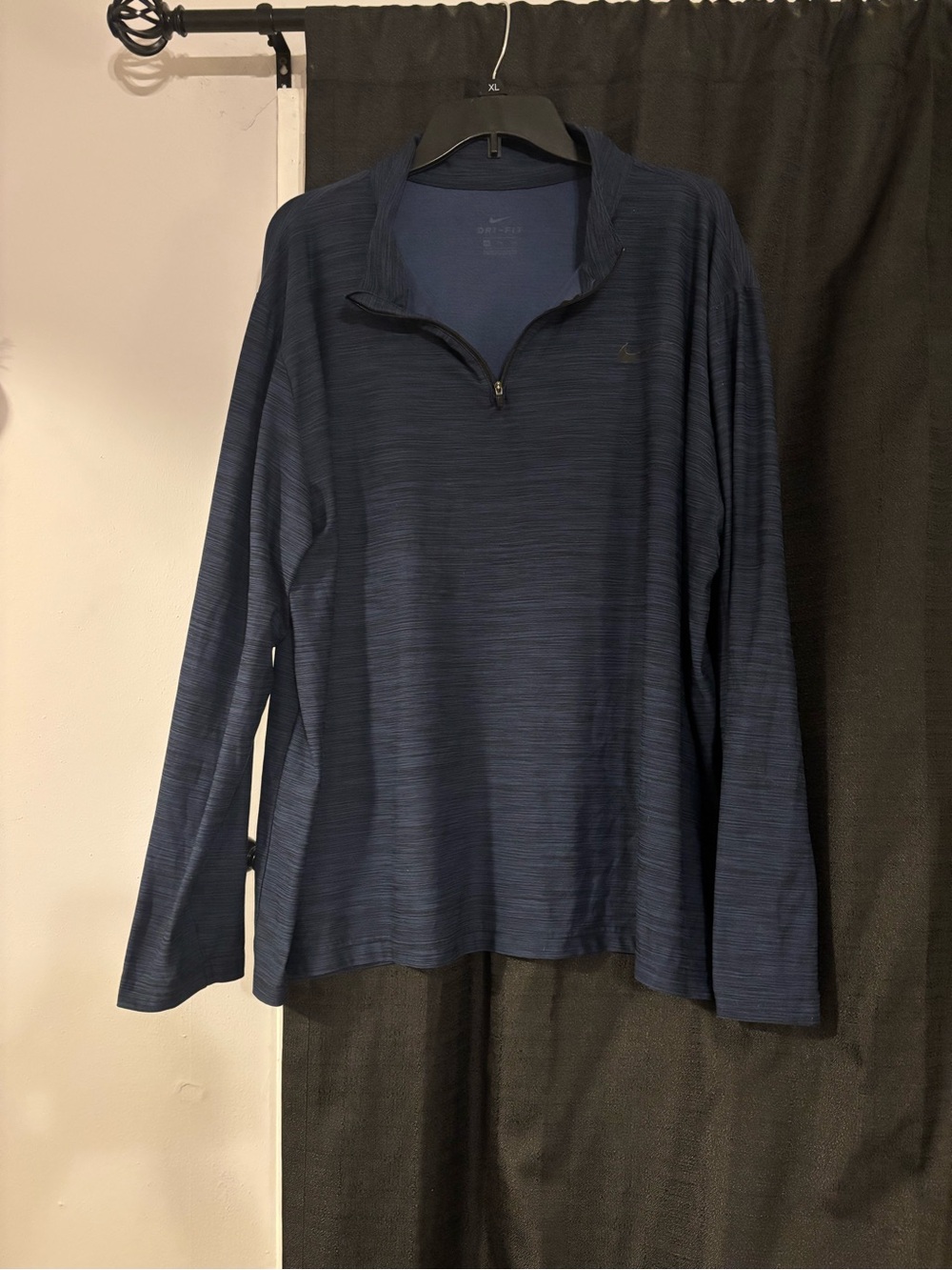 Men's Navy Quarter-Zip Sweater -Nike